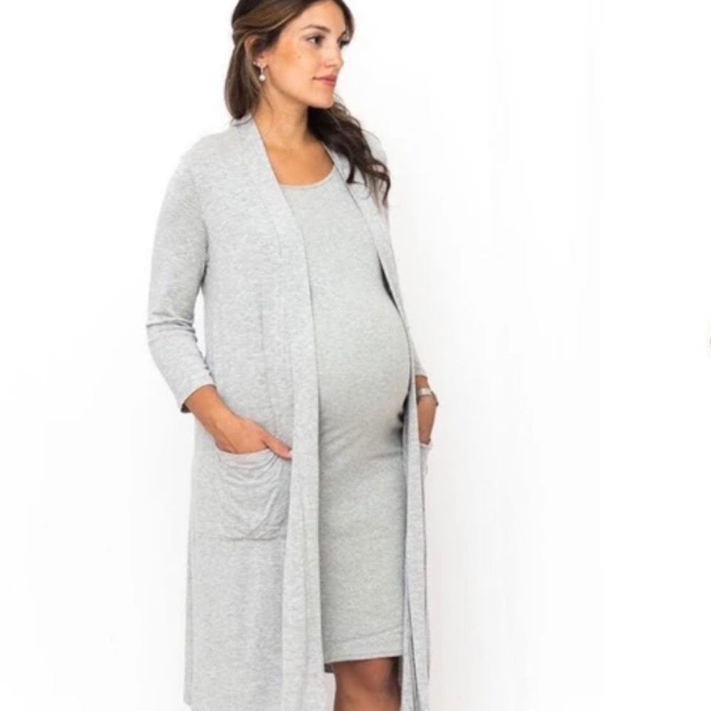 Tiff Marie Maternity tank dress and duster
